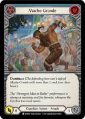 Macho Grande (Blue) - Rainbow Foil - 1st Edition