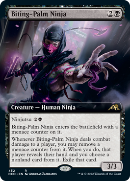 Biting-Palm Ninja - Foil - Extended Art