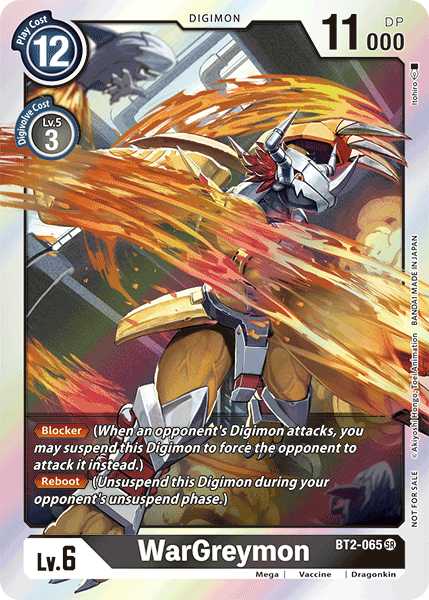 WarGreymon - BT2-065 - SR (Classic Collection) - Foil WarGreymon - BT2-065 - SR (Classic Collection) - Foil
