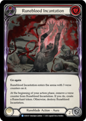 Runeblood Incantation (Red) - 1st Edition