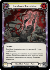 Runeblood Incantation (Yellow) - 1st Edition