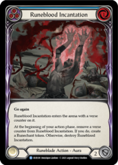 Runeblood Incantation (Blue) - 1st Edition