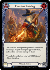 Emeritus Scolding (Blue) - 1st Edition