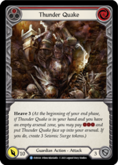 Thunder Quake (Red) - Rainbow Foil - 1st Edition