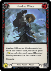 Hundred Winds (Red) - Rainbow Foil - 1st Edition (Extended Art)