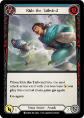 Ride the Tailwind (Blue) - Rainbow Foil - 1st Edition