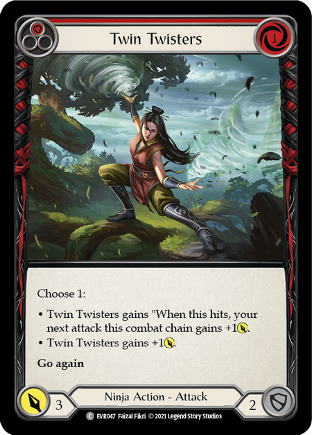 Twin Twisters (Red) - Rainbow Foil - 1st Edition