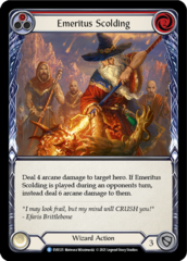 Emeritus Scolding (Red) - Rainbow Foil - 1st Edition