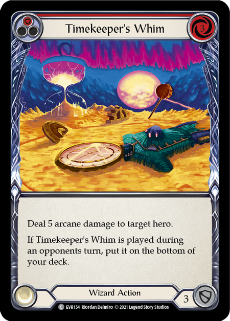 Timekeepers Whim (Red) - Rainbow Foil - 1st Edition