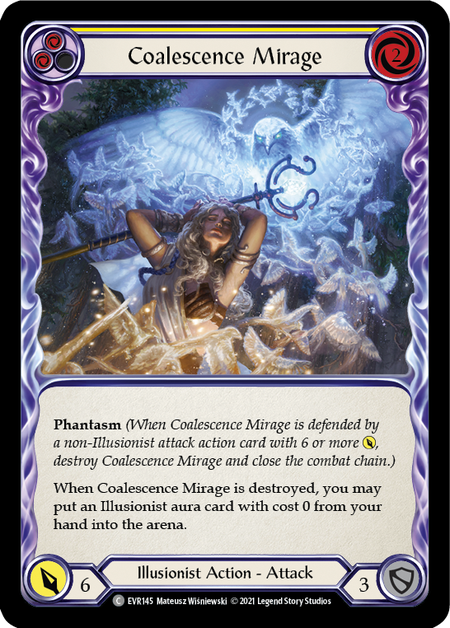 Coalescence Mirage (Yellow) - Rainbow Foil - 1st Edition