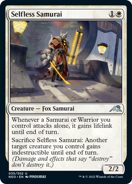 Selfless Samurai - Foil