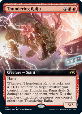 Thundering Raiju - Extended Art