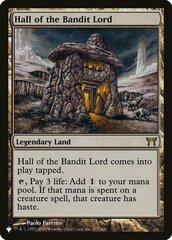 Hall of the Bandit Lord - The List