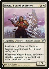 Nagao, Bound by Honor - The List