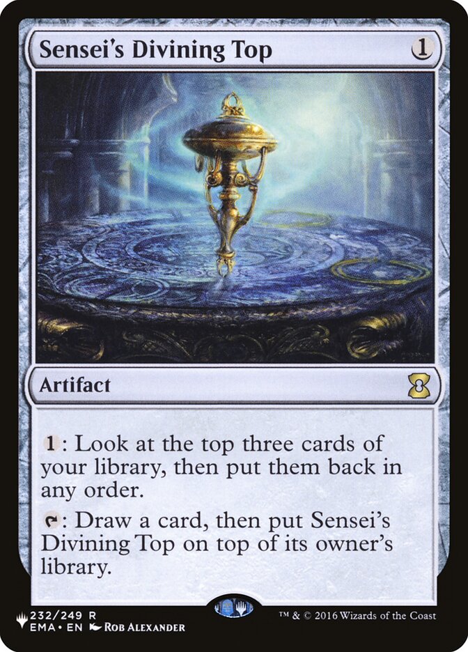 Senseis Divining Top - The List