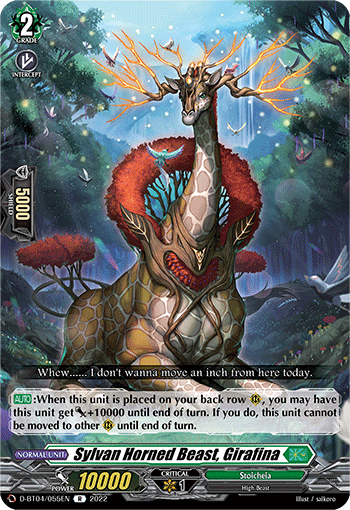 Sylvan Horned Beast, Girafina - D-BT04/055EN - R