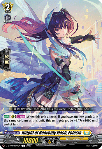 Knight of Heavenly Flash, Eclesia - D-BT04/100EN - C