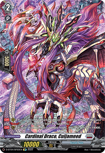 Cardinal Draco, Culjameed - D-BT04/SP22EN - SP