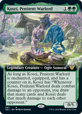 Kosei, Penitent Warlord - Extended Art