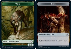 Clue (016) // Wolf (014) Double-Sided Token