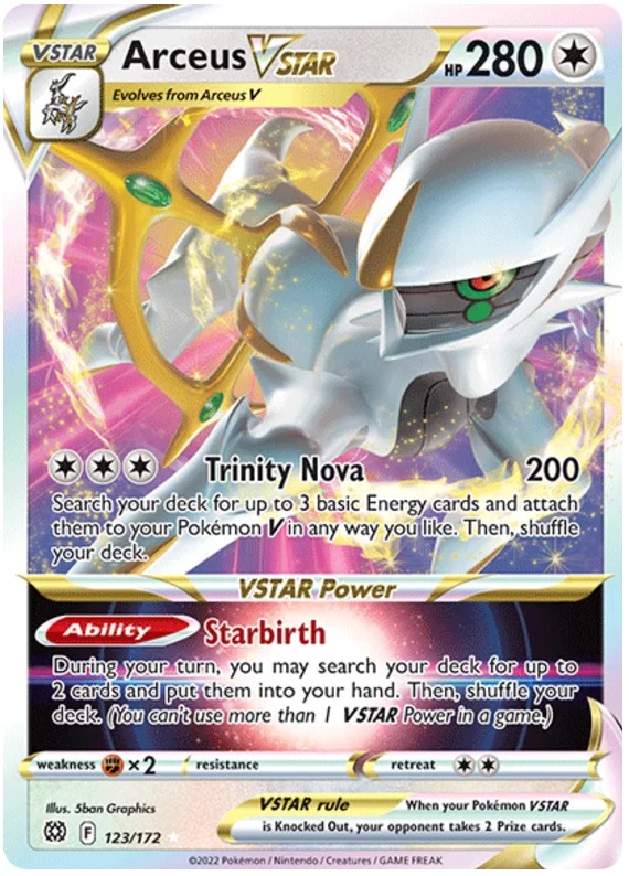 Arceus VSTAR - 123/172 - Ultra Rare