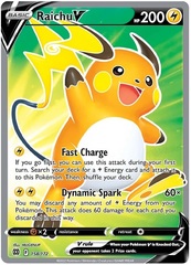 Raichu V - 158/172 - S&S Brilliant Stars Full Art Ultra Rare