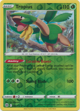 Tropius - 005/172 - Uncommon - Reverse Holo