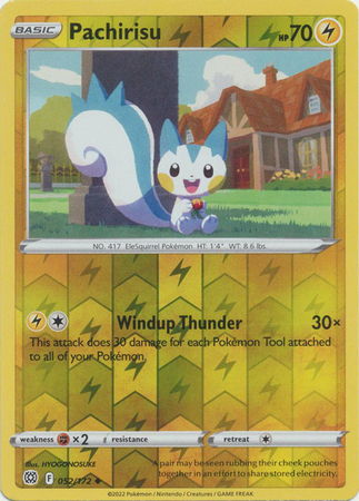 Pachirisu - 052/172 - Uncommon - Reverse Holo