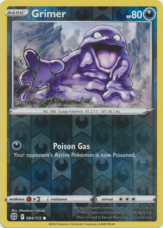 Grimer - 084/172 - Common - Reverse Holo