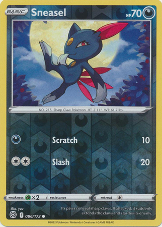 Sneasel - 086/172 - Common - Reverse Holo