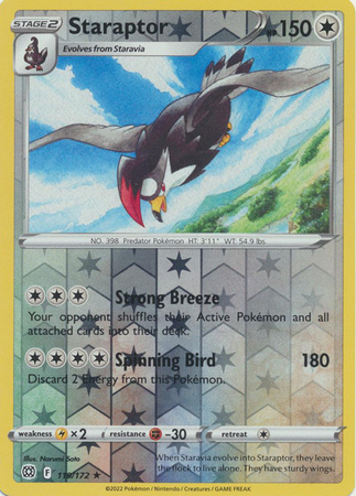 Staraptor - 119/172 - Rare - Reverse Holo