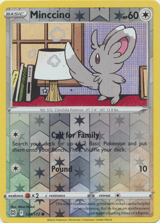 Minccino - 124/172 - Common - Reverse Holo