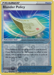 Blunder Policy - 131/172 - Uncommon - Reverse Holo