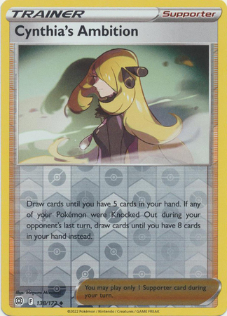 Cynthias Ambition - 138/172 - Uncommon - Reverse Holo