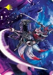 Blade-Blizzard Kitsune Art Card (Gold-Stamped Signature)