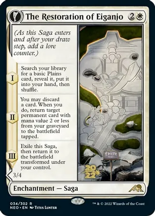 The Restoration of Eiganjo - Prerelease Foil