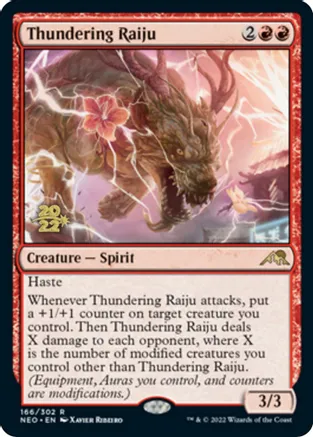 Thundering Raiju - Foil - Prerelease Promo