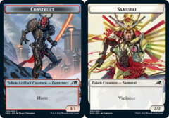 Construct (006) // Samurai (003) Double-Sided Token - Foil