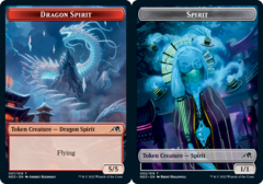 Dragon Spirit (007) // Spirit (002) Double-Sided Token - Foil