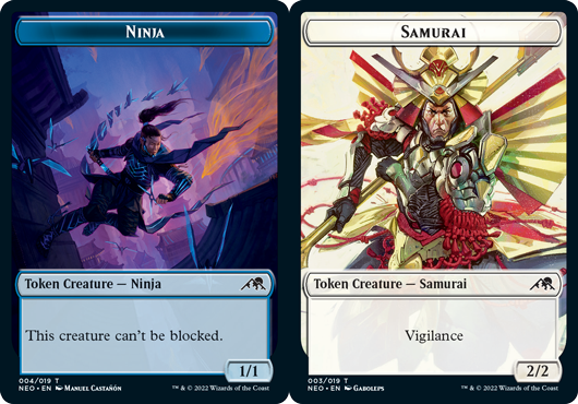 Token - Ninja // Samurai - Foil