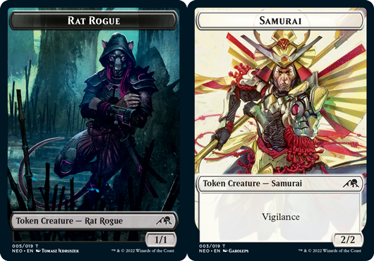 Rat Rogue Token // Samurai Token - Foil