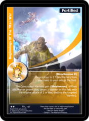 Beginnings Of The Titan War