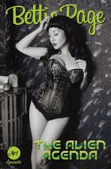 Bettie Page Alien Agenda #1 Cvr G 10 Copy Incv Cosplay B&W (STL219197)