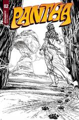 Pantha #3 Cvr F 10 Copy Incv Pianta B&W (STL219243)
