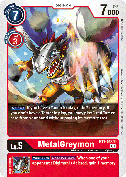 MetalGreymon - BT7-013 - SR - Foil MetalGreymon - BT7-013 - SR - Foil