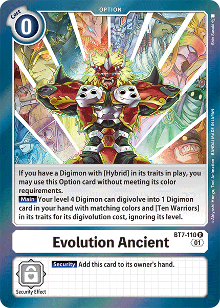 Evolution Ancient - BT7-110 - R - Foil