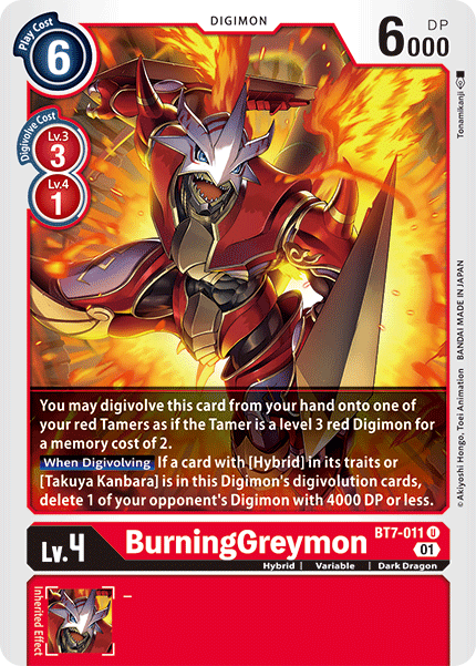 BurningGreymon - BT7-011 - U BurningGreymon - BT7-011 - U