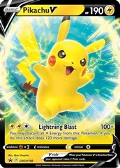 Pikachu V SWSH198 - SWSH Black Star Promos