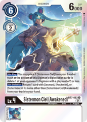 Sistermon Ciel (Awakened) - BT7-083 - R - Foil