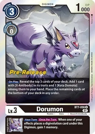 Dorumon - BT7-056 - R (Next Adventure Pre-Release Promo)